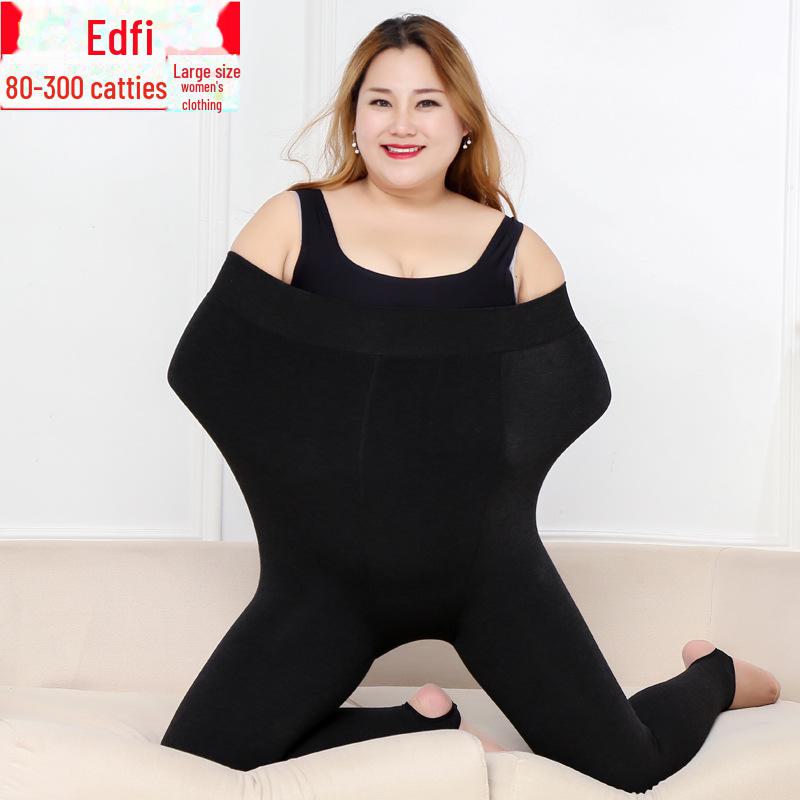 Леггинсы из бархата и хлопка Extra Large Plus - узкие цельные брюки для женщин больших размеров