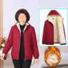 Women's Winter Parka Coat Middle Aged Mother Leisure Lady Down Cotton Padded Jacket Hooded Ladies Outerwear