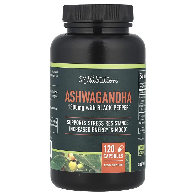 Ashwagandha With Black Pepper, 120 Capsules