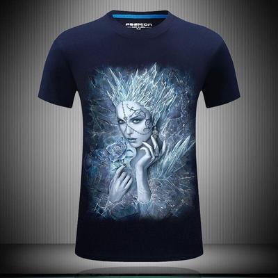 3D футболка трехмерная крутая властная одежда волка мужская лев повседневная модная футболка с короткими рукавами и круглым вырезом