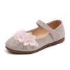 Newest Spring Girls Leather Shoes Children Girl Baby Princess Flowers Sneakers Pearls Diamond Shoes Kids Dance Shoes I07162