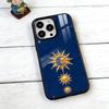 Чехол для телефона с изображением Солнца и Луны для iPhone 17, 16, 15, 14, 13, 12, 11 Plus, Pro, магнитный, с поддержкой беспроводной зарядки Magsafe