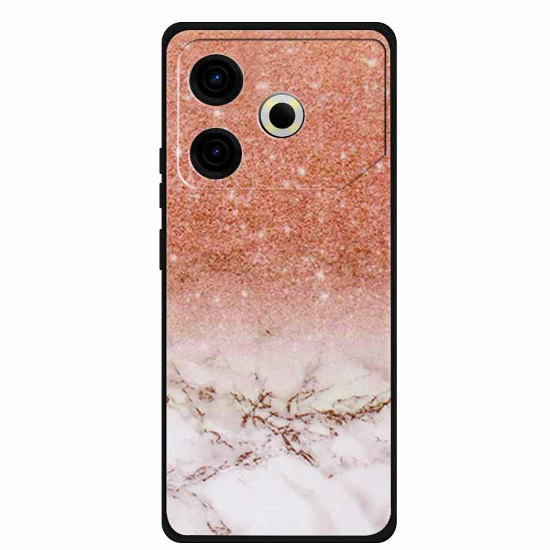 Чехол для телефона Tecno Pova6 Neo, задняя крышка из ТПУ для Pova 6 Neo, цвет мрамора, мягкий чехол, защитный Funda, роскошный силиконовый корпус