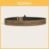 Youth Letter Sheriff Casual Leather Belt Metal Snap Buckle Rivets Wear Daily