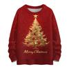 Women's Casual Long Sleeve Woolen Christmas Sweatshirt Fall  Vacation Long Sleeve Pullover