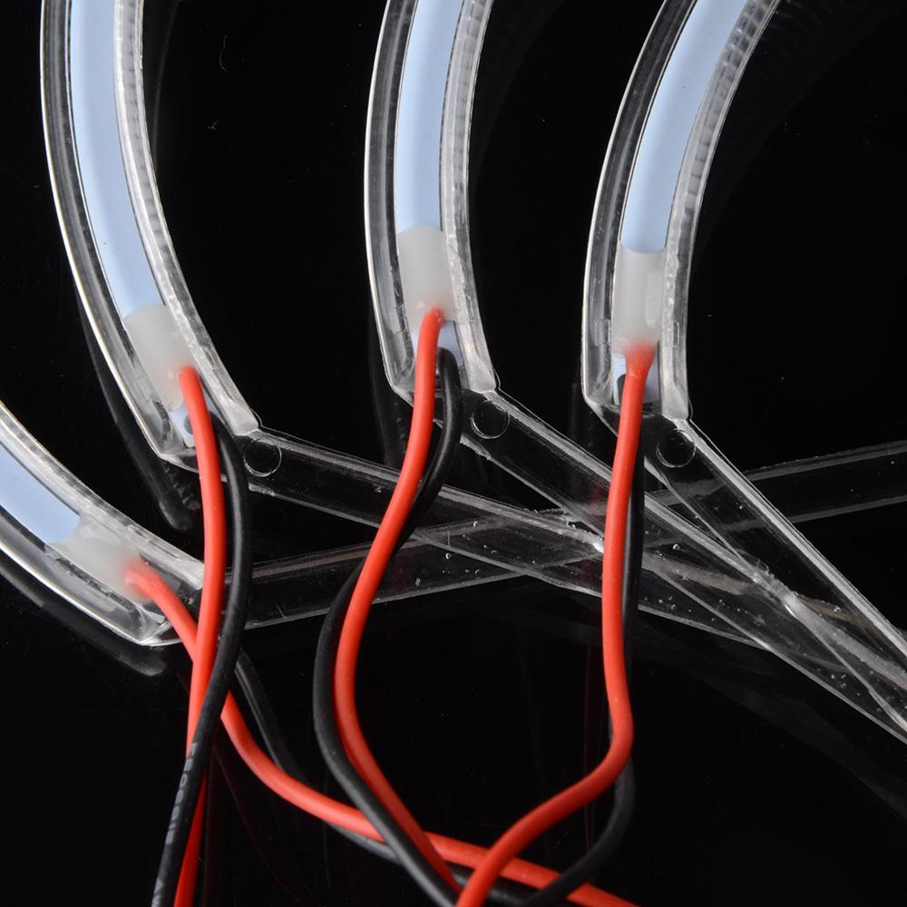 131 мм автомобильные ангельские глазки Halo кольцо дневные ходовые огни DRL ксеноновые светодиодные, пригодные для BMW E46 седан универсал 1998-2001 E36 E38 E39 комплект