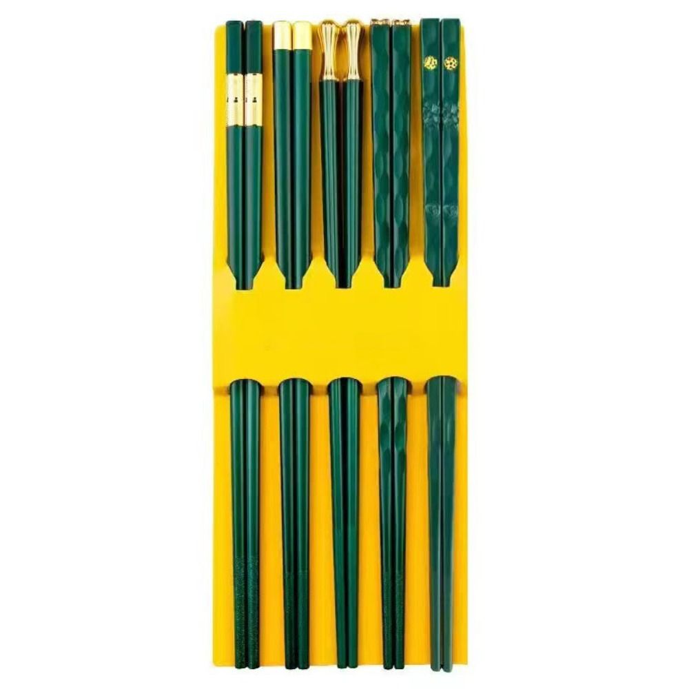 5 пар многоразовых палочек для суши, нескользящие кухонные палочки, набор японских палочек для еды, ресторан