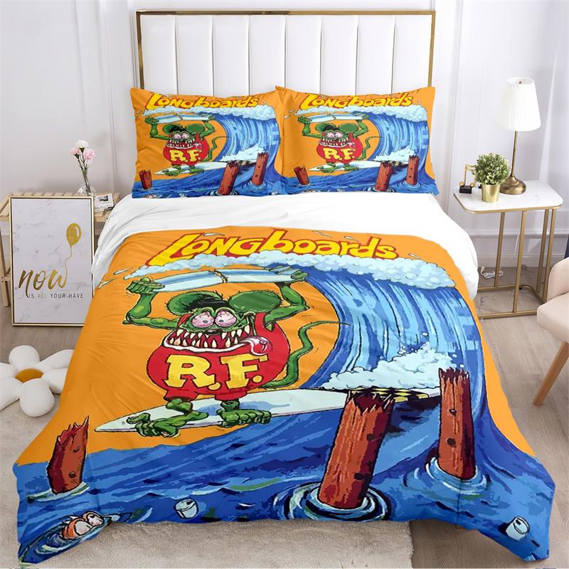 Мультяшный забавный крыса Финк постельное белье пододеяльник с наволочкой домашний текстиль Twin Full Queen King детский подарок