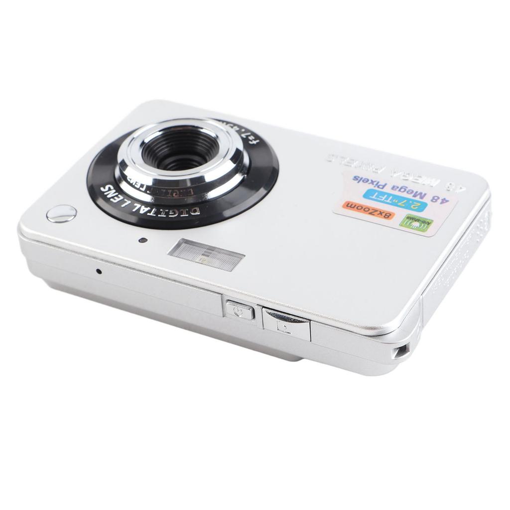 Digital Camera for Teens 48MP HD 2.7 Inch TFT Screen 8X Zoom Autofocus Anti Shake Pocket Compact Camera for Travel