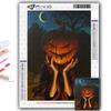 5D Diamond Painting Halloween Scary Pumpkin Head Man DIY Diamond Embroidery Rhinestone Home Decoration