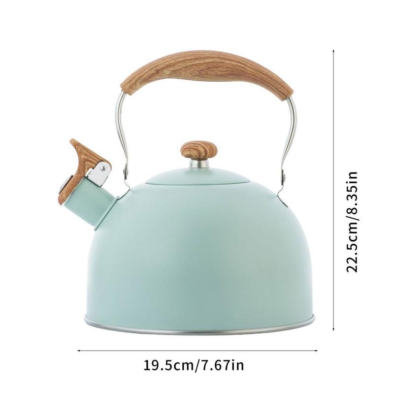 Stainless Steel Tea Kettle Sovetops Emalia Food Grade Tea Kettle with Heat Resistant Handle for Gas Induction Cookers | Water Kettles
