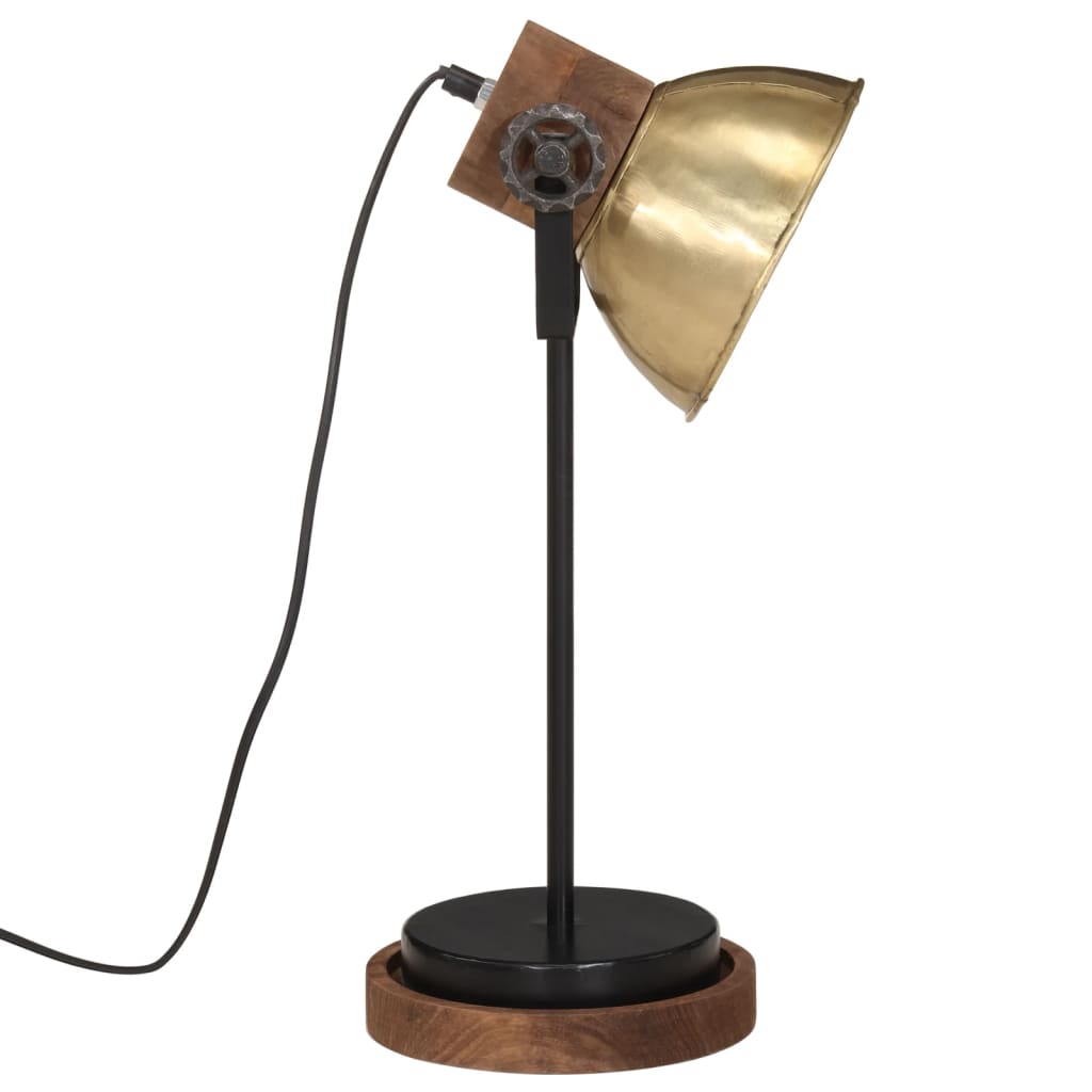 Desk Lamp 25 W Antique Brass Finish 17 x 17 x 50 cm E27 Socket