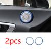 For Hyundai Sonata 2020-2022 Blue Aluminum Inner Door Speaker Ring Cover Trim 2X