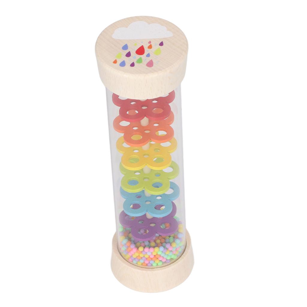 Rain Stick Wooden Rainmaker Toy Music Enlightenment Hand Eye Coordination Training Toy for Early