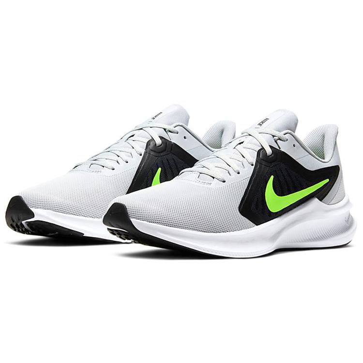 Nike Downshifter 10 Grey / Black / Green (Unisex) Running Shoes CI9981 005