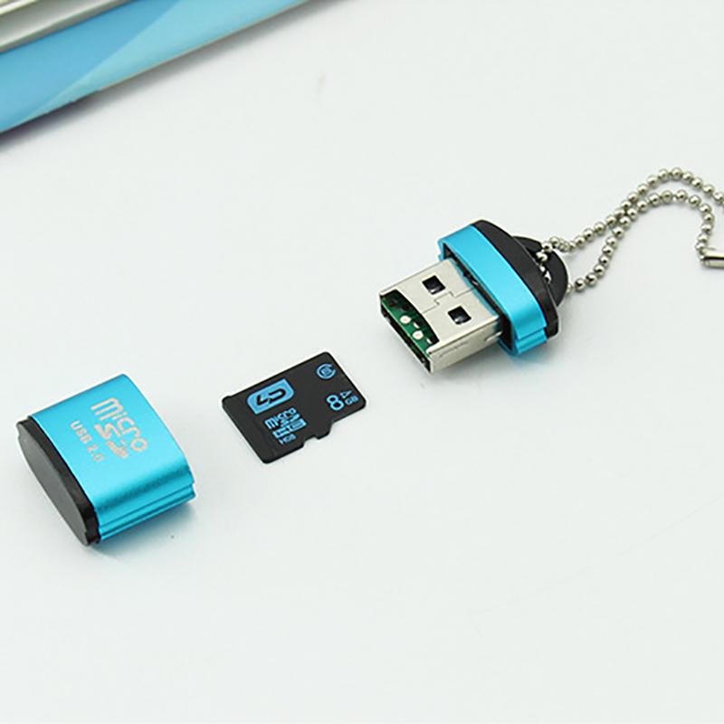VAORLO USB2.0 Mini Card Reader 480 Мбит/с, быстрая передача данных, высокая совместимость для компьютеров, ПК, ноутбуков, высокая скорость
