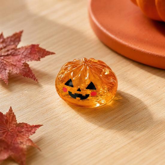 Cute Skull And Pumpkin Toys Halloween Glitter Squeeze Stress Ball, TPR Slow Rising Fidget Toy, Ball Ghost Eyeball Dumpling Decompression Gift for Kids