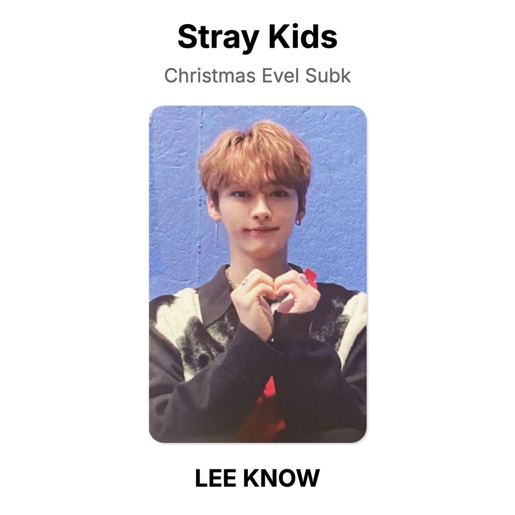 Stray Kids Рождественский вечер Официальная фотокарточка Subk