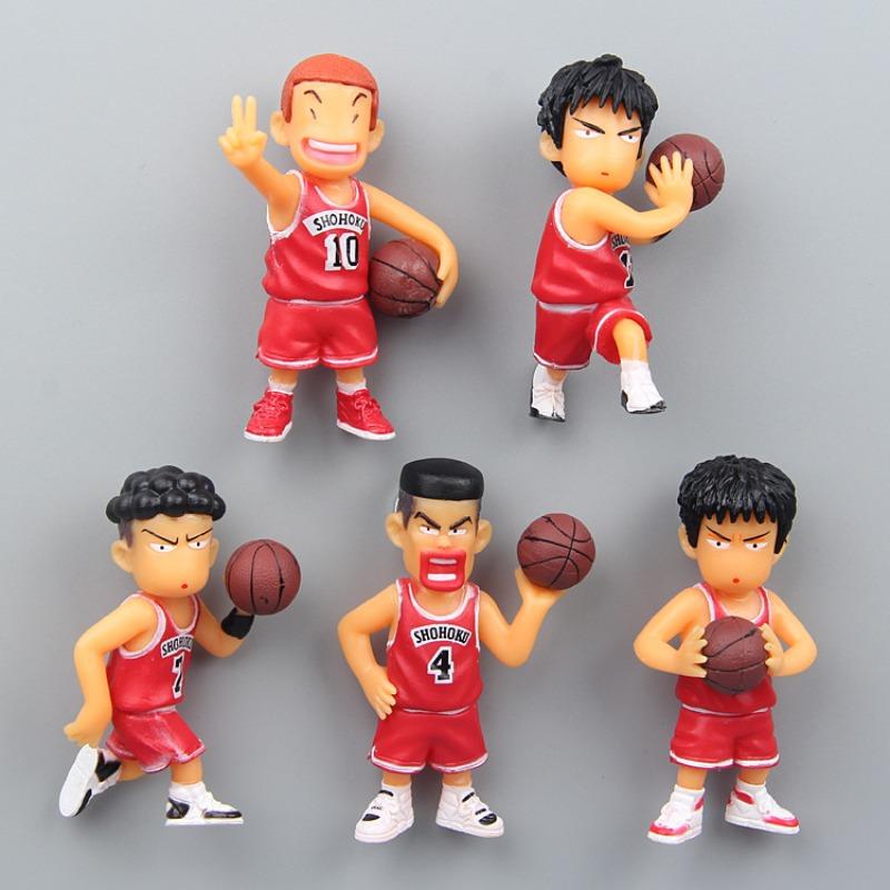 5 шт./комплект Аниме SLAM DUNK Милая модель Магнит на холодильник Игрушка Сакураги Ханамичи Рукава Каэдэ Креативные магниты на холодильник Подарки