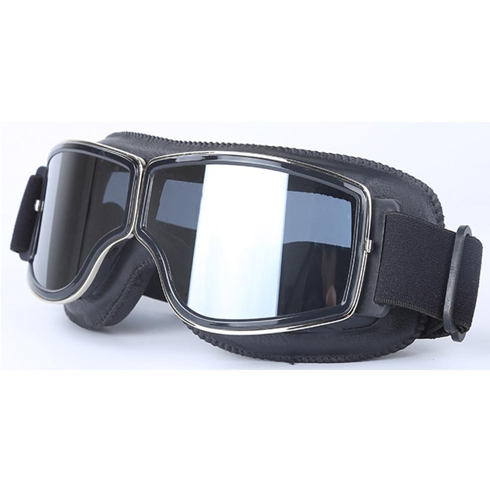 Motorcycle Vintage Retro Sunglasses Leather Goggles Glasses For Vespa Vintage Glass Motorcycle Motocross Goggles Ski