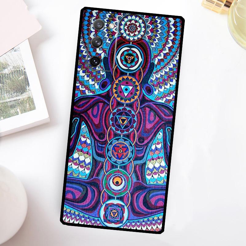 Чехол для йоги Мандала Чакра Insist для Samsung Galaxy S24 S23 S22 Ultra S21 S20 FE Note 10 Plus Note 20 S8 S9 S10