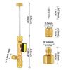 Brass Material Valve Core Installer Brass Valve Tool  For R410A Refrigerant System