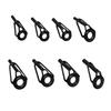 8pcs Ring Guide Tips Set Ceramic Stainless Steel Fishing Rod Tip Repair Kit Lure Rod Accessories