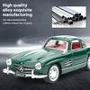 1/32 Scale Benz 300SL Classic Car Alloy Car Diecast Model Sound & Light Toy Car Central Control Ornaments Children Toy Gift