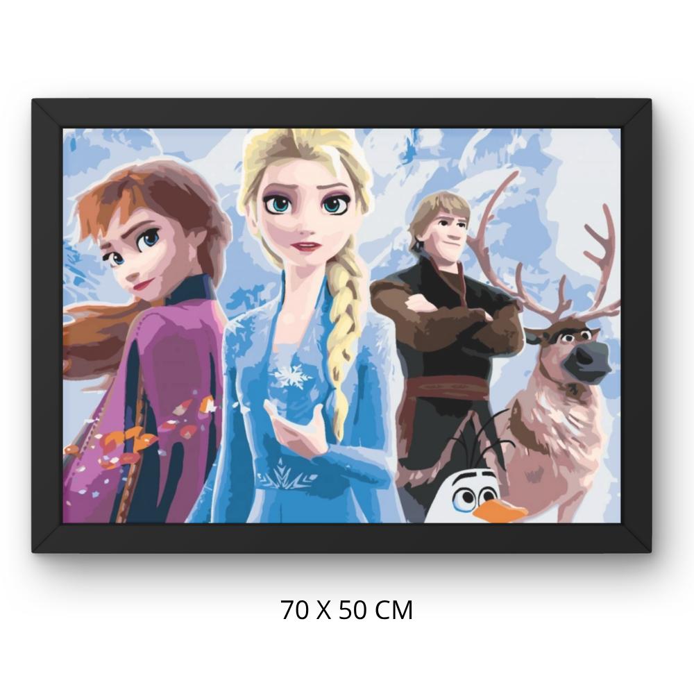 Disney Frozen Paint By Number Picture with Frame 70X50