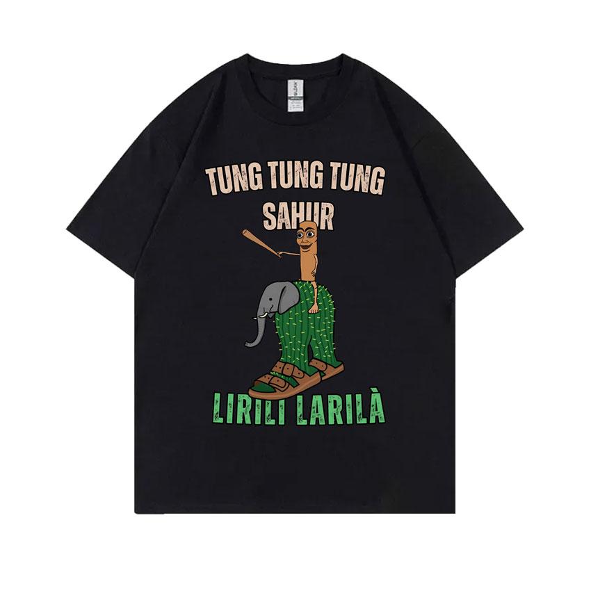 Italian Brainrot Funny Meme T-shirt Brr Brr Patapim Tralalero Tralala Bombardiro Crocodilo Tung Tung Tung Sahur Graphic T Shirts