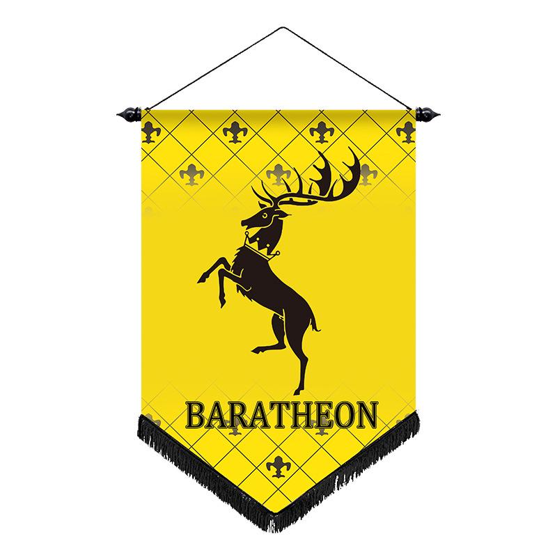 Высококачественный шерстяной флаг «Игра престолов» для украшения гостиной или спальни