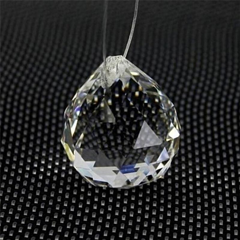 20Mm Transparent Illuminated Ball Prism Hanging Pendant Wedding Curtain Decoration