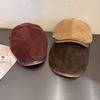 New PU Corduroy Newsboy Cap: British Retro Fashion for Autumn/Winter