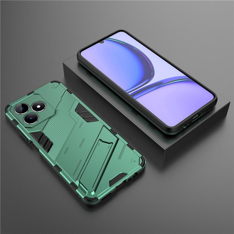 Для Realme C53 Чехол Для Realme C53 4G Чехол 6,74 дюйма Панк Броня Ударопрочный Жесткий Резиновый Кронштейн Бампер Для Realme C53 Fundas