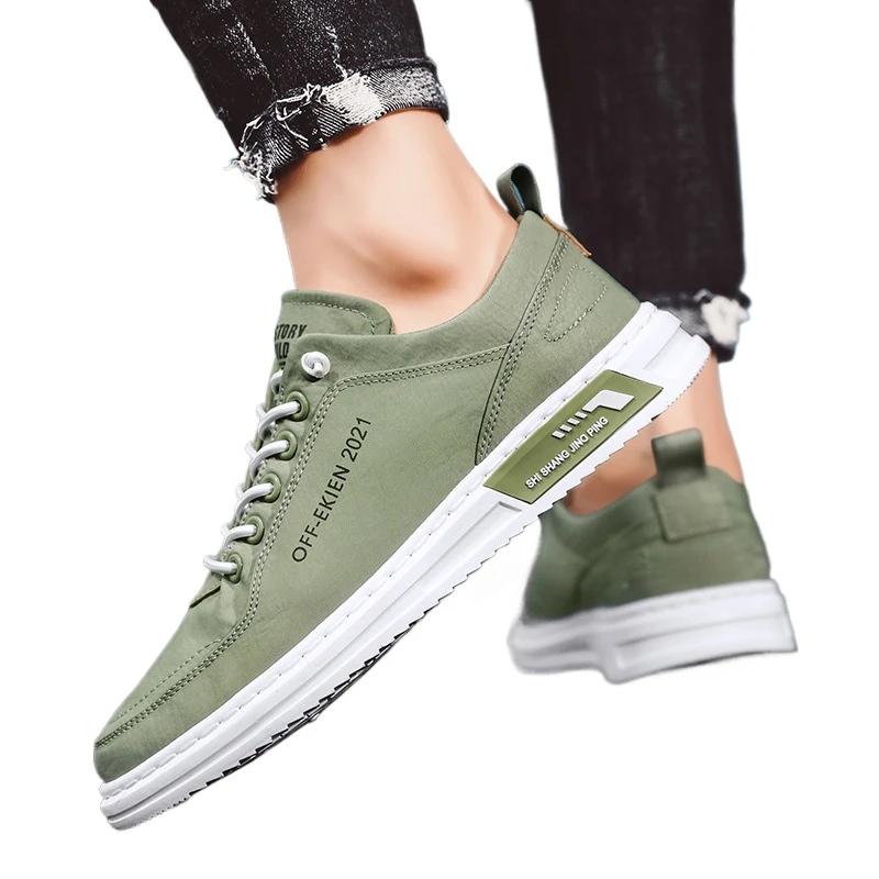 Мода Весна Осень Новые Мужские Спортивные Туфли Уличные Нескользящие Плоские Дышащие Холщовые Кроссовки Мода Повседневные Мужские Вулканизированные Туфли Zapatos