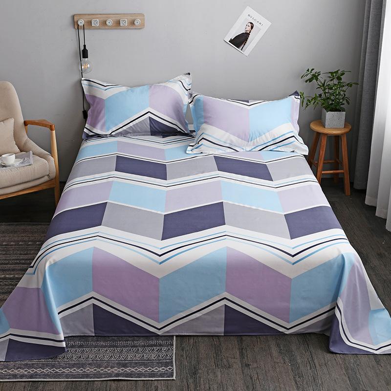 Bedsheet Four-piece Set, Pillowcase, Quilt Cover, Quilt Cover, Autumn Dormitory Washed Cotton Three-piece Set, Single Product Brushed
