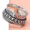 Silver Spinner Ring For Women Four Spinner Ring Fidget Silver Jewelry Ring"10"