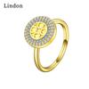 Классическое кольцо Lindon из медного сплава с цирконием, женские ювелирные изделия, свадебный подарок для вечеринки