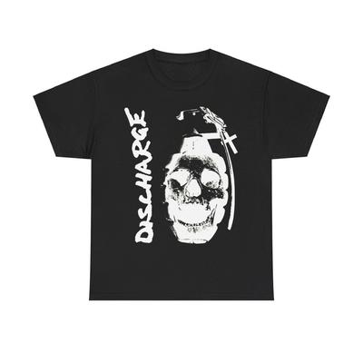 230 г/м² 100% хлопок Discharge футболка хардкор панк Gbh эксплуатируемый грубый Amebix анти цимекс экстремальный шум ужас тошнота унисекс плотный хлопок футболка