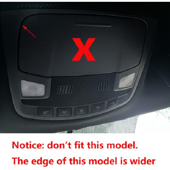 Front Reading lamp Light Cover Trim for Ford F150 2016- Chrome Accessories