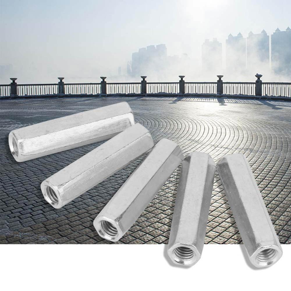 5pcs Coarse Threaded Rod Connector Fully Threaded Studding Fasteners  For Studding Connector