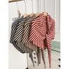 Korean Trending Wool Blend Striped Knitted Shawl/Scarf for Women - Versatile Autumn/Winter Accessory