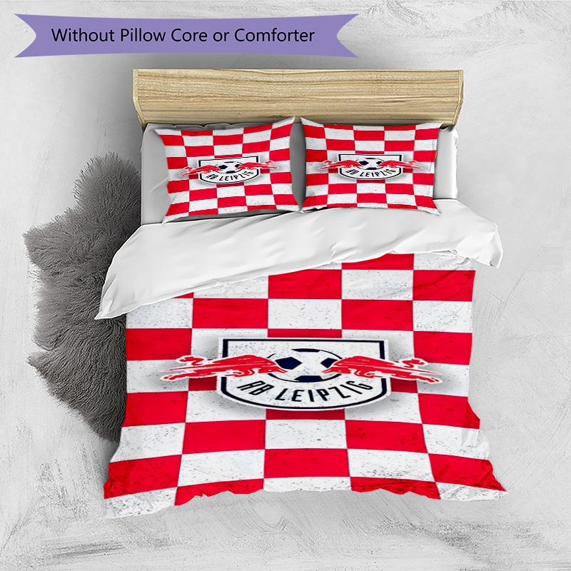 3pcs Duvet Cover Set (1*Duvet Cover + 2*Pillowcase, Without Core), RB Leipzig Print Bedding Set, Bedroom Decor, All‑Season, Birthday Gift