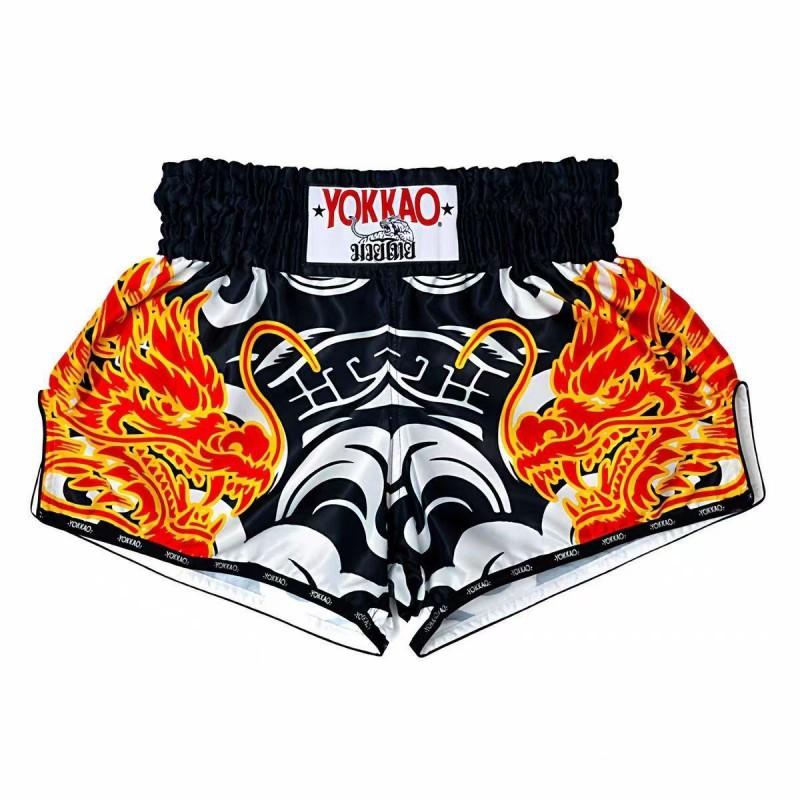 Mens Muay Thai Shorts Quick Dry Breathable MMA Boxing Training Fight With Print