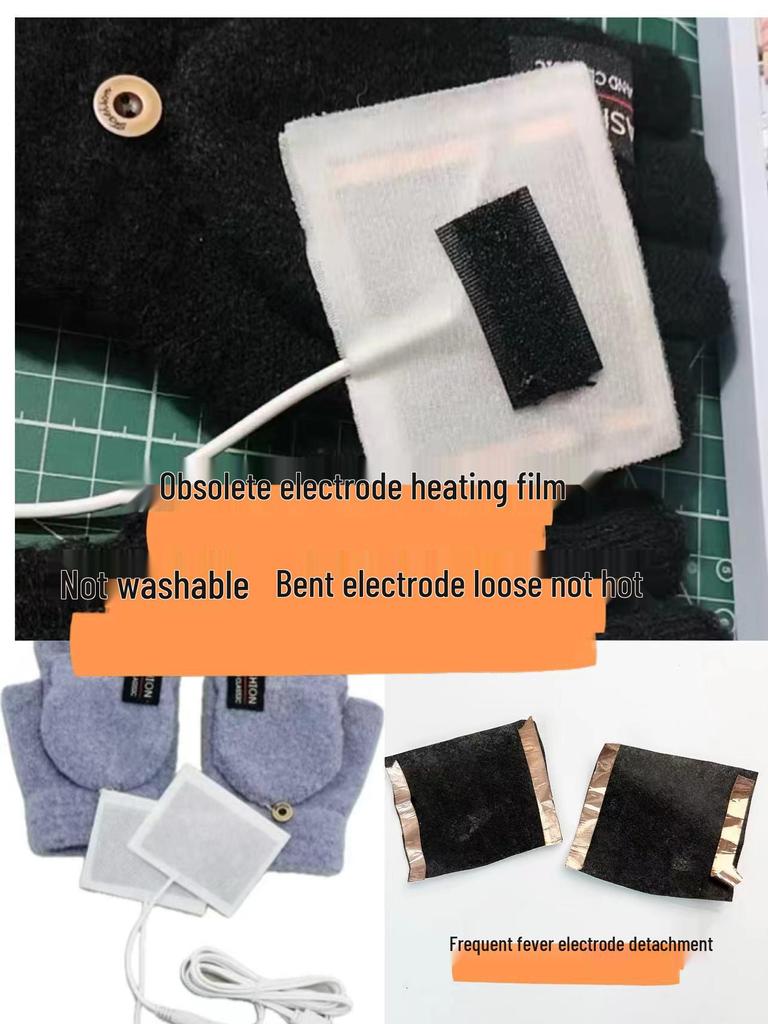 USB-перчатки с подогревом, мужские, зимние, без пальцев