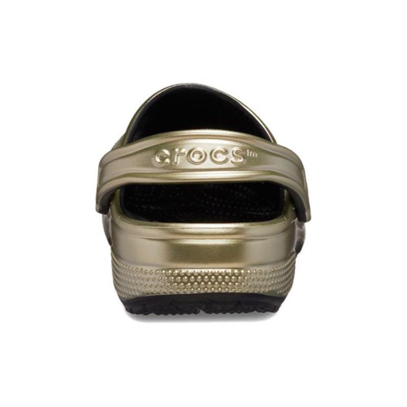 Crocs EVA Модные Универсальные Легкие Дышащие Сабо Унисекс Золотой 210803-797