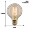 Retro Edison Light Bulb E27 40W 220V A60 ST64 G80 G95 T45 Incandescent Bulb Ampoule Vintage Edison Lamp Filament For Home Decor