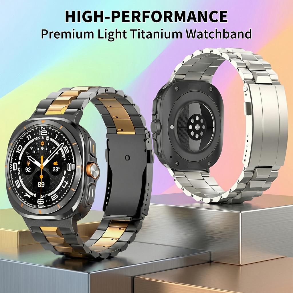 Титановые ремешки Бизнес-браслет для Samsung Galaxy Watch Ultra 2 Роскошные ремешки для Galaxy Watch 9 40 мм 44 мм 8 Classic 46 мм