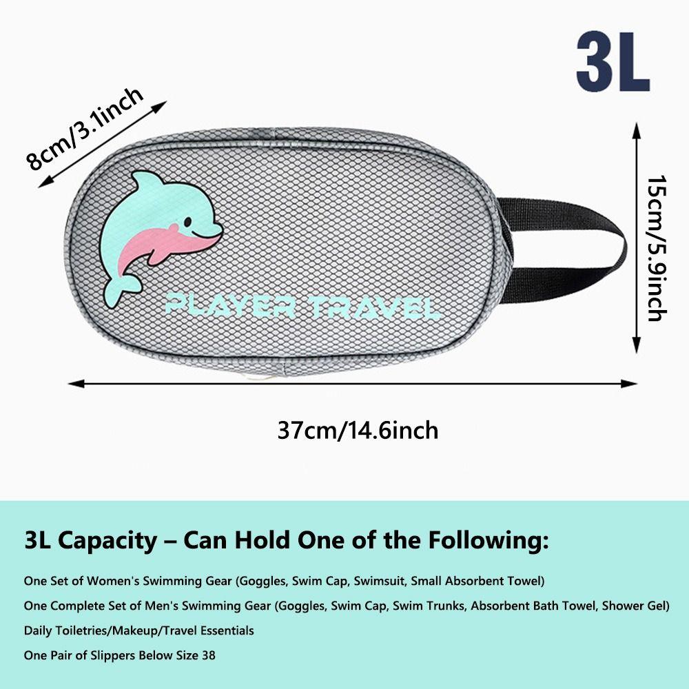Водонепроницаемый мешок для хранения купальника с разделением на сухое и мокрое, портативная косметичка, сумка для плавания для спорта и тренажерного зала