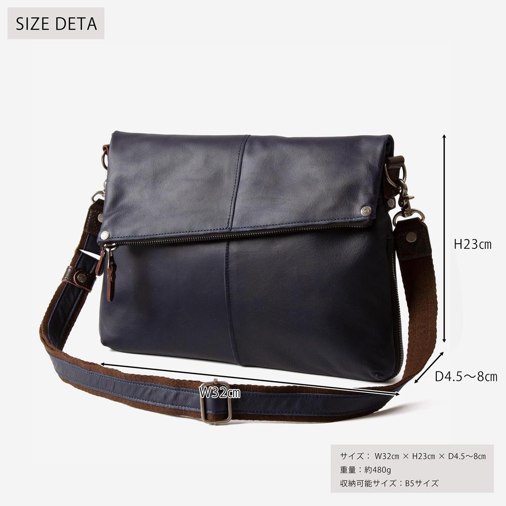 DOUBLES Натуральная кожа Клатч на плечо Темно-синий Мужская сумка, Сумка, VLR-1656,